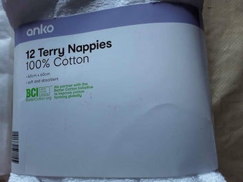 Listing 3 of 4 for 100 %Cotton Baby Nappy Bundle , Brand New