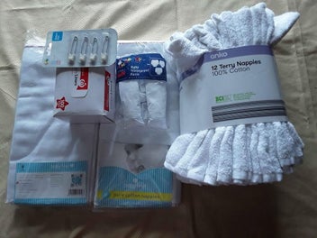 Listing 4 of 4 for 100 %Cotton Baby Nappy Bundle , Brand New