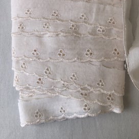 Listing 4 of 6 for Vintage Cotton Embroidery Anglaise Trim 15 Metres Haberdashery Sewing Crafts