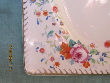 Listing 5 of 6 for Wilkinson Design,Plate, The Biarritz, Floral Wreath, 230 x 195 mm, 1933-1936