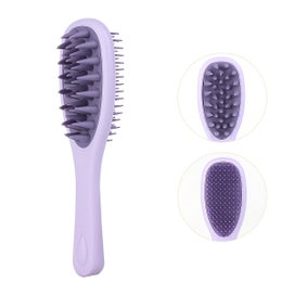 Listing 2 of 10 for Long Handle Hair Silicone Scalp Massage Brush 2 in 1 Double Sided Hair Comb