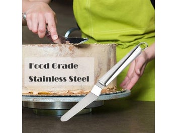 Listing 5 of 10 for Baking Accessories Stainless Steel Cake Spatula Butter Cream Icing Frosting
