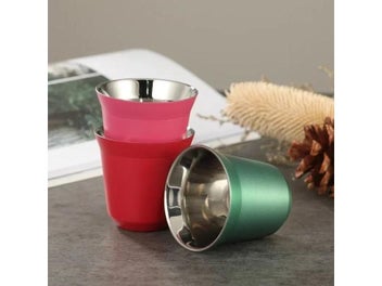 Listing 4 of 10 for 80mL Mini Coffee Cups High Quality Stainless Steel Double-layer Heat-insulating