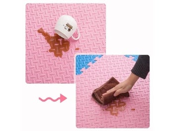 Listing 4 of 10 for 12pcs Foam Baby Play Mat Puzzle Mat Kids Interlocking Exercise Tiles Rugs Floor