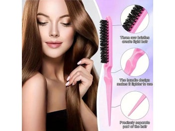 Listing 6 of 10 for 6pcs/Set Hair Brush Set Hairdressing Spray Bottle Hair Braiding Loop Rat Tail