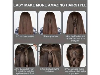 Listing 7 of 10 for 6pcs/Set Hair Brush Set Hairdressing Spray Bottle Hair Braiding Loop Rat Tail