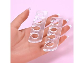 Listing 6 of 10 for Silicone Toe Spreaders For Nail Polish Application 2pcs Soft Finger Toe