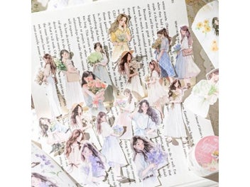 Listing 4 of 10 for Mr. Paper 200cm Heart Girl Tape Artistic Ins Style Loop Sticker