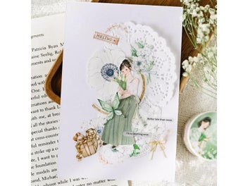 Listing 5 of 10 for Mr. Paper 200cm Heart Girl Tape Artistic Ins Style Loop Sticker