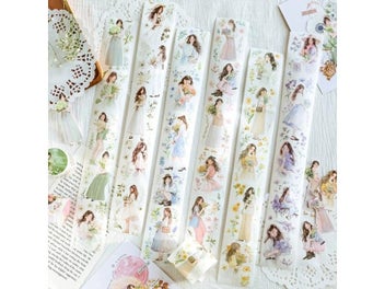 Listing 7 of 10 for Mr. Paper 200cm Heart Girl Tape Artistic Ins Style Loop Sticker