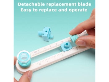 Listing 6 of 10 for Plastic 2-20cm Circle Paper Cutter For Home Study Offices