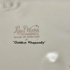 Listing 3 of 5 for Royal Winton Grimwades Golden Rhapsody Rose Plate