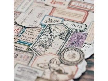 Listing 3 of 9 for 100PCS Vintage Label Sticker DIY Scrapbooking Junk Journal Base Collage Mobile