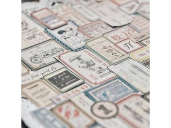 Listing 4 of 9 for 100PCS Vintage Label Sticker DIY Scrapbooking Junk Journal Base Collage Mobile