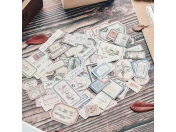 Listing 5 of 9 for 100PCS Vintage Label Sticker DIY Scrapbooking Junk Journal Base Collage Mobile