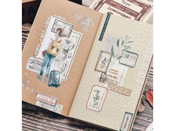 Listing 7 of 9 for 100PCS Vintage Label Sticker DIY Scrapbooking Junk Journal Base Collage Mobile