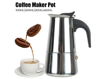 Listing 3 of 10 for Stainless Steel Moka Coffee Maker Coffee Maker Pot Coffee Pot For Kitchen Mocha
