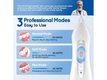 Listing 11 of 16 for Water Dental Flosser Teeth Pick Dental Oral Irrigator Portable Rechargeable
