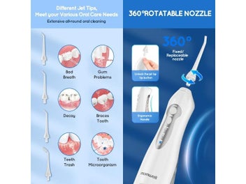 Listing 14 of 16 for Water Dental Flosser Teeth Pick Dental Oral Irrigator Portable Rechargeable