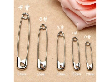 Listing 3 of 9 for 50pcs/Lot High Quality Stainless Steel Safety Pins DIY Sewing Tools Accessory
