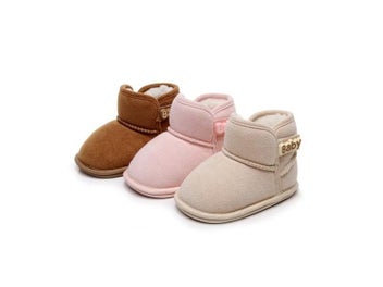Listing 6 of 11 for Baby Girls Boys Winter Ankle Boots Non-slip Newborn Snow Shoes Soft Bottom