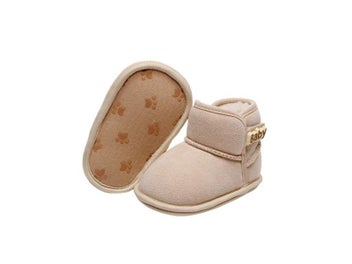 Listing 7 of 11 for Baby Girls Boys Winter Ankle Boots Non-slip Newborn Snow Shoes Soft Bottom