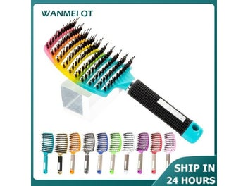 Listing 3 of 10 for 1pc Magic Scalp Massage Hair Brush For Women - Professional Detangling Tool For