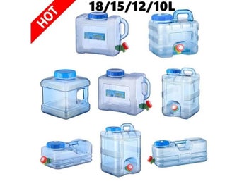 Listing 3 of 10 for Large Capacity Portable Water Bucket Driving Pure Water Tank Container With