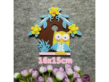 Listing 5 of 8 for Owl House Non Woven Felt DIY Kindergarten Wall Paste Decoration Beautiful Moon