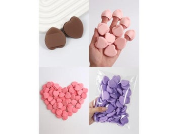 Listing 3 of 10 for 50-Piece Personalized Mini Fingertip Powder Puff Set (Pink) – Foundation
