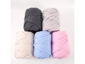 Listing 4 of 10 for 500G Thick Chunky Yarn Cored Cotton Wool Tube Yarn For DIY Blanket Hat Bulky