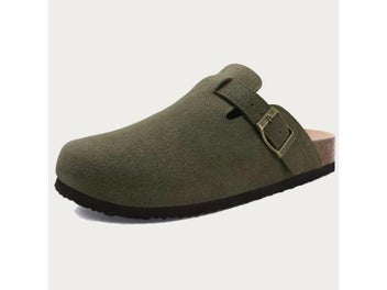 Listing 4 of 11 for Pallene Cork Clogs For Women Men Slip-on Cork Leather Mules Outdoor Soft Sole