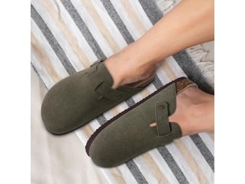 Listing 5 of 11 for Pallene Cork Clogs For Women Men Slip-on Cork Leather Mules Outdoor Soft Sole