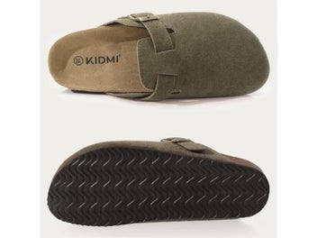 Listing 7 of 11 for Pallene Cork Clogs For Women Men Slip-on Cork Leather Mules Outdoor Soft Sole