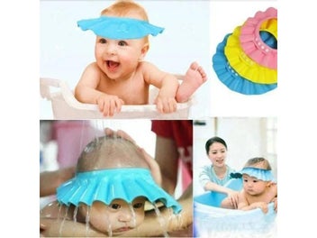 Listing 3 of 9 for Shower Cap Baby Eyes-Protected Ears-Protected Infant Bathing Protection Hat