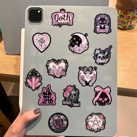 Listing 3 of 5 for Goth Stickers Waterproof Vinyl Decal for Water Bottle Laptop Skateboard Phone
