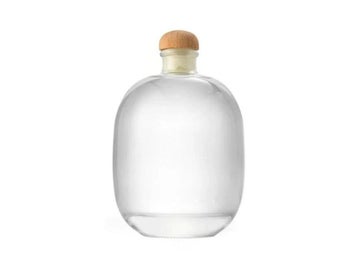 Listing 3 of 9 for 250ML Clear/frosted Lead-free Glass Bottle With Wooden Lid For Home Wine
