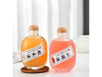 Listing 6 of 9 for 250ML Clear/frosted Lead-free Glass Bottle With Wooden Lid For Home Wine