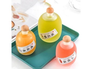 Listing 7 of 9 for 250ML Clear/frosted Lead-free Glass Bottle With Wooden Lid For Home Wine