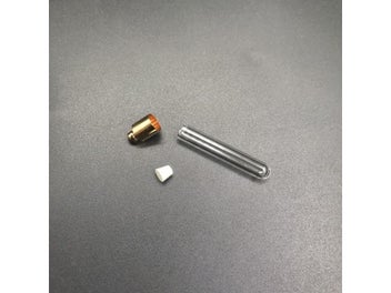 Listing 4 of 10 for 30pcs Gold/silver Glue Cap Tube Glass Vial Pendant Locket Charms Mini Wishing