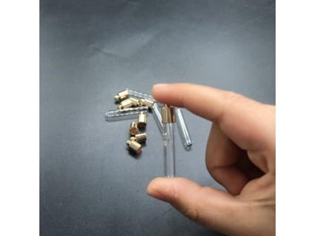 Listing 8 of 10 for 30pcs Gold/silver Glue Cap Tube Glass Vial Pendant Locket Charms Mini Wishing