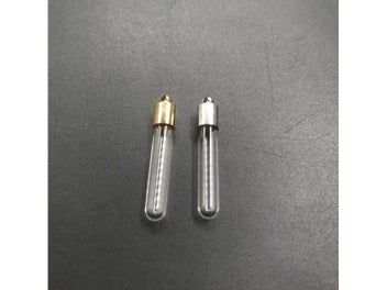 Listing 1 of 10 for 30pcs Gold/silver Glue Cap Tube Glass Vial Pendant Locket Charms Mini Wishing
