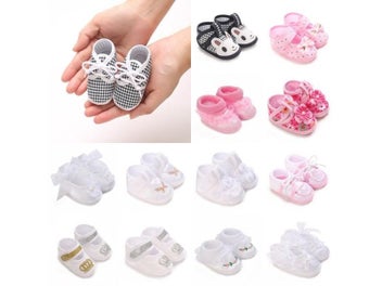 Listing 4 of 11 for Newborn Baby's First Baptist Shoe: Newborn Boys And Girls' White Baptist Shoes