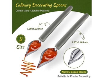 Listing 4 of 10 for Hot Drawing Decorating Spoon Candy Dipping Tools Chocolate Dipping Fork Spoons
