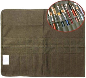 Listing 2 of 8 for Roll Up Paint Brush Bag Case Supplies For Artist Draw Pen Watercolor Brush