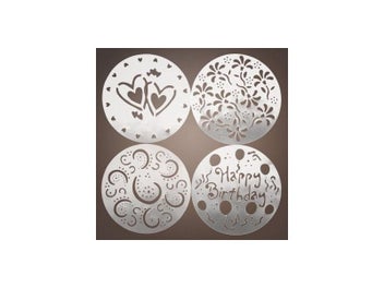 Listing 3 of 7 for AIWILL 12 Pieces Cake Sugar Powder Spray Pattern Cartoon Coffee Mousse Cake