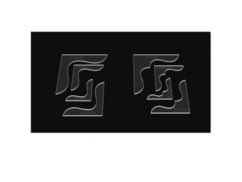 Listing 3 of 9 for Leather Craft Pattern Stencil Template Wallet Corner Decoration 40mm 50mm 60mm