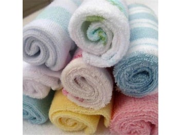 Listing 6 of 9 for 8pcs/pack Muslim Cotton Newborn Baby Towel Baby Wash Cloth Square Handkerchief