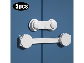 Listing 3 of 10 for Multi-function Security Protection Locks Baby Safety Cabinet Drawer Door Buckle