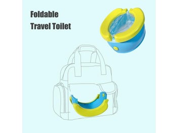 Listing 5 of 10 for Folding Travel Baby Toilet Pot Squatty Potty Urinal For Children Baby Pot Child